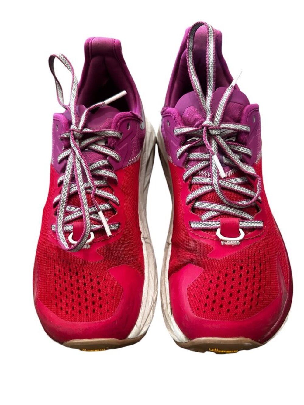 Altra Vibram Olympus 5 Running Sneaker Shoes Women 7.5 Red Trail Workout Gorpcor - Picture 4 of 16